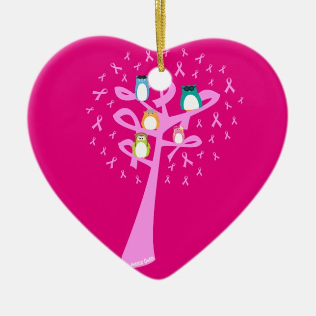 Schlag-Brustkrebs Keramikornament (Vorne)