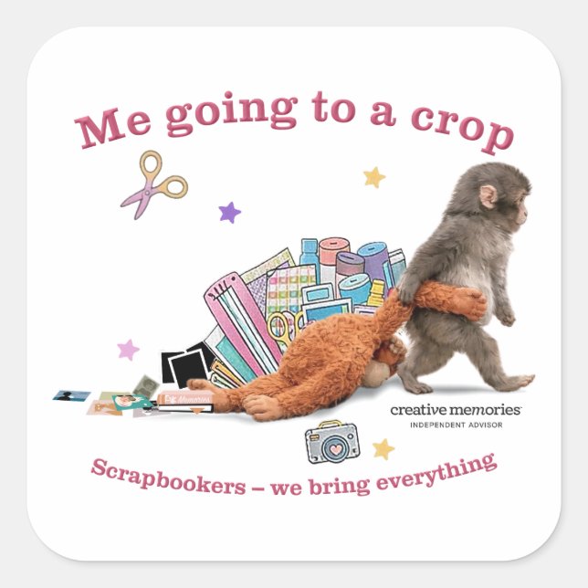 Schlag den Affen 3" Aufkleber (Vorderseite)