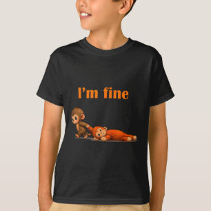 Schlag den Affen, der ein Kuscheltier umarmt Meme T-Shirt