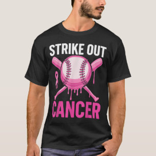 Schlag den Krebs Brustkrebs-Bewusstsein Baseball T-Shirt