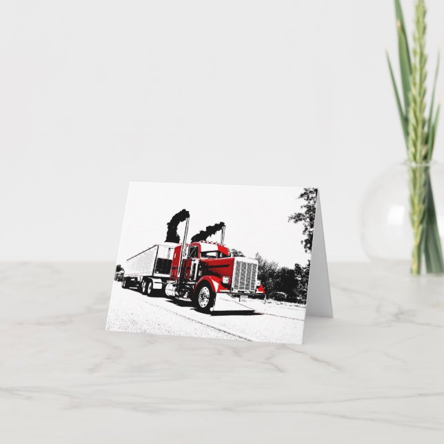 Schlag durch Peterbilt Anmerkungs-Karte Karte (Vorderseite)