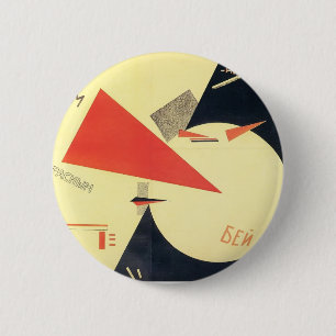 Schlag EL Lissitzky- das Weiß mit dem roten Keil Button