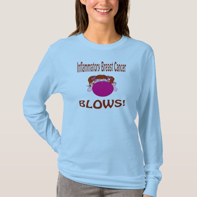 Schlag-entzündliches Brustkrebs-Shirt T-Shirt (Vorderseite)