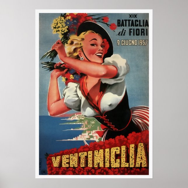 SCHLAG FÜR BLUME FESTIVAL 1957 POSTER (Vorne)