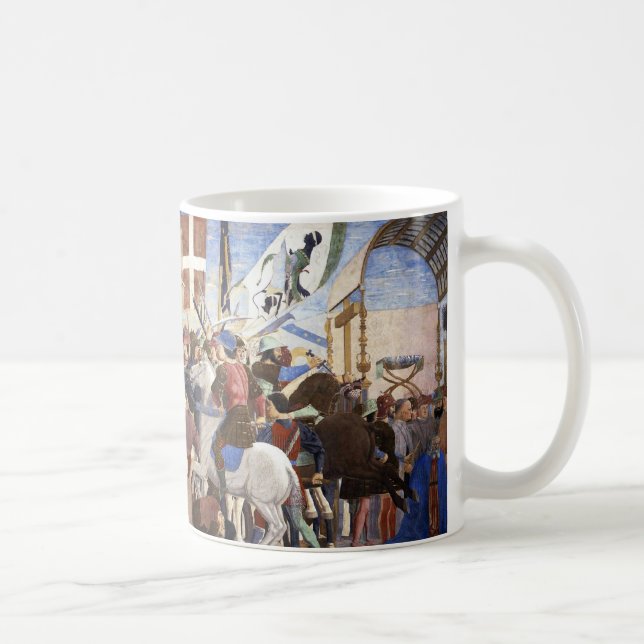 SCHLAG HERACLIUS von Piero Della Francesca Kaffeetasse (Rechts)