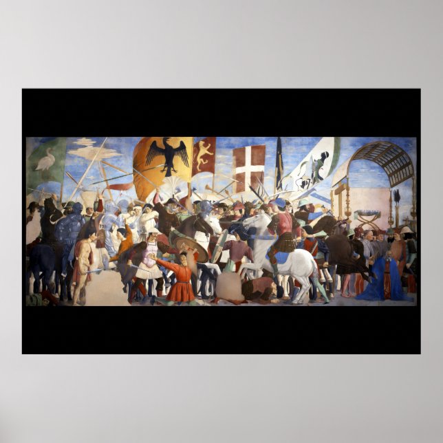 SCHLAG HERACLIUS von Piero Della Francesca Poster (Vorne)