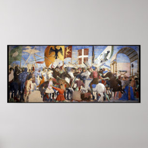 SCHLAG HERACLIUS von Piero Della Francesca Poster