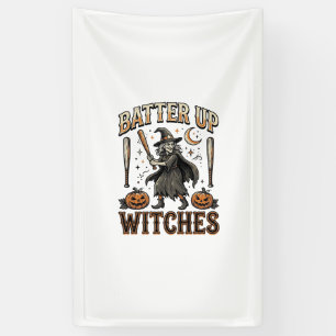 Schlag Hexen Vintage Halloween Baseball Design Banner