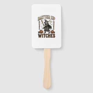 Schlag Hexen Vintage Halloween Baseball Design Fächer