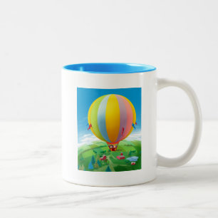 Schlag im Wind Zweifarbige Tasse