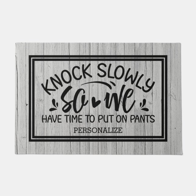 Schlag langsam Holz Textur Doormat Fußmatte (Vorderseite)