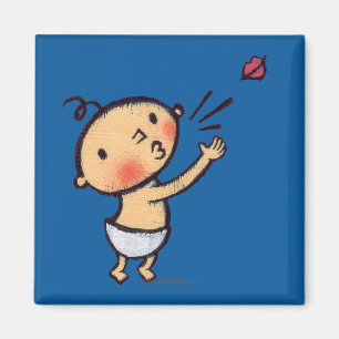 Schlag Leslie Patricelli ein Kuss-Baby Magnet