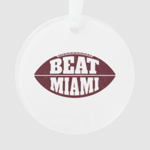 Schlag Miami Vintage Aggie Football Gameday Samsta Ornament