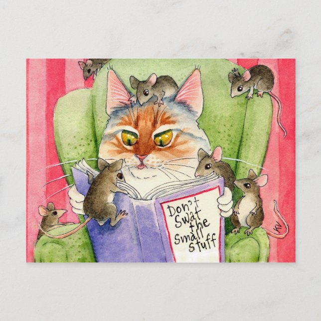 Schlag nicht die kleinen Sachen auf der Postkarte. Postkarte (Vorderseite)