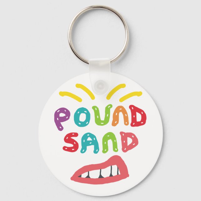 Schlag Sand Schlüsselanhänger (Vorderseite)