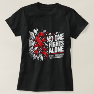 Schlaganfall-Bewusstsein-Rotes-Band-Shirt, Inspiri T-Shirt