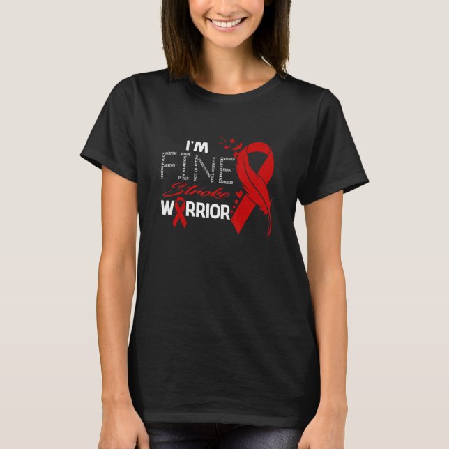Schlaganfall Krieger Mir geht's gut T-Shirt (Vorderseite)