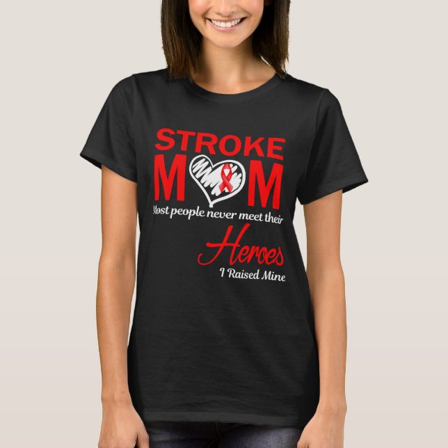 Schlaganfall Mama I Bergbau T-Shirt (Vorderseite)