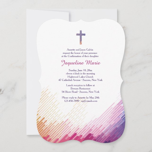 Schlaganfallbestätigung Einladung (Vorderseite)