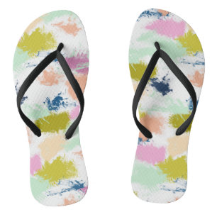 Schlaganfälle , Farben , Ölfarbe Flip Flops