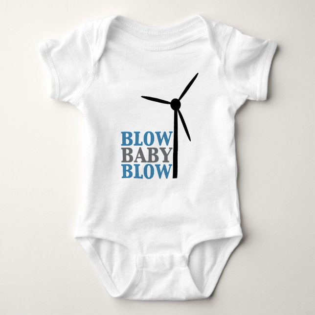 Schlagbabyschlag (Windenergie) Baby Strampler (Vorderseite)