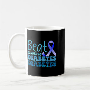 Schlage Diabetes Blaues Band Diabetes-Bewusstsein Kaffeetasse