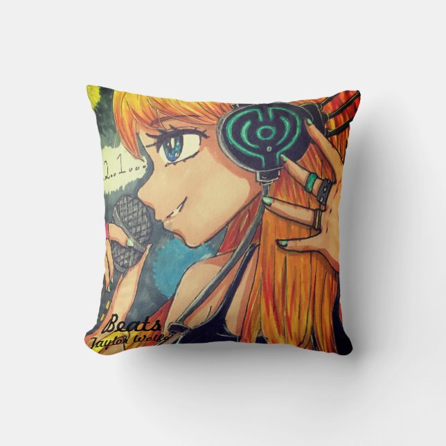 Schläge durch Taylor Wolfe Kissen (Vorderseite)