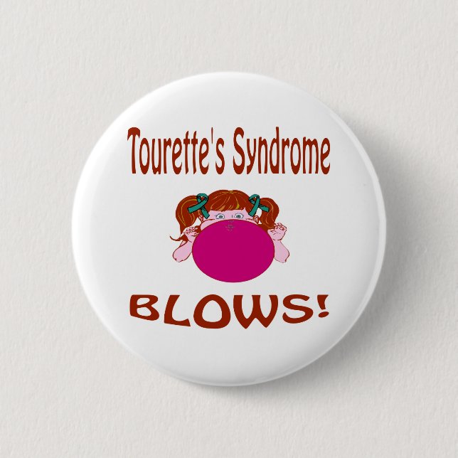 Schläge Tourette Syndrom-Knopf Button (Vorderseite)