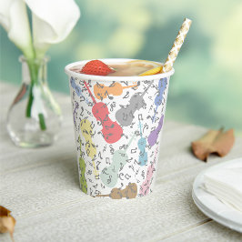 Schläge und Musikstiche Pappbecher