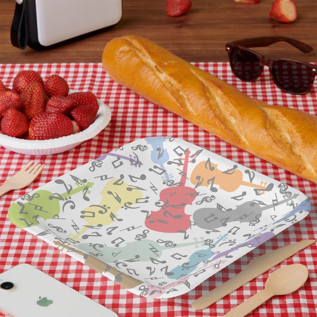 Schläge und Musikstiche Pappteller (Von Creator hochgeladen)