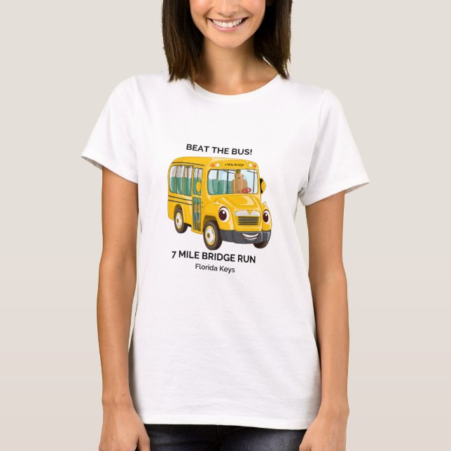 Schlagen Sie den Bus, die 7 Meilen-Brücken-Lauf T-Shirt (Vorderseite)