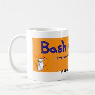 Schlagen Sie die Abfallorangen-Tasse heftig Tasse