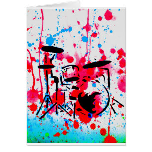 Schlagen Sie die Trommeln