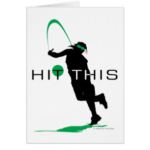 Schlagen Sie diesen grünen Werfer-Softball