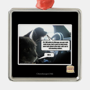 Schlagen Sie es Silbernes Ornament