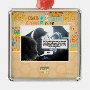 Schlagen Sie es Silbernes Ornament