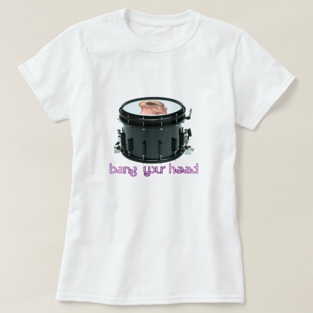 "Schlagen Sie Ihr Haupt" Schlinge-Trommel-Baby - T-Shirt (Design vorne)