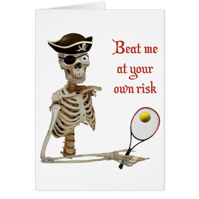 Schlagen Sie mich Tennis-Pirat (Vorne)