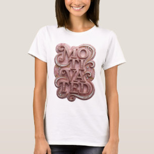 Schlagendes Rosa MOTIVIERTES Kundenspezifisches T- T-Shirt