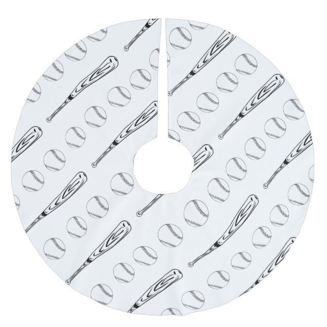 Schläger-Baum-Rock Polyester Weihnachtsbaumdecke (Vorderseite)