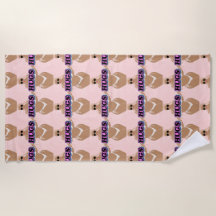 Schläger, Cartoon schön und Dame in Bikinie