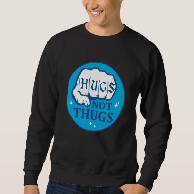 Schläger für Männer keine Handfaust Sweatshirt (Vorderseite)
