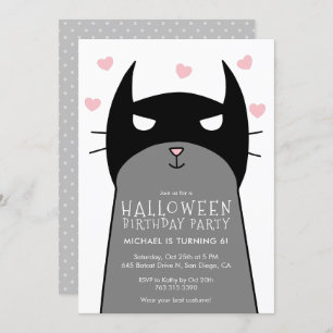 Schläger-Katze der Einladung