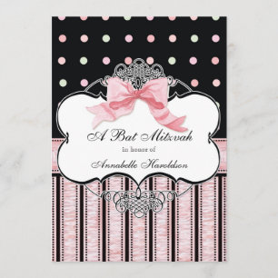 Schläger Mitzvah Einladung -