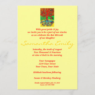 Schläger Mitzvah: Herzen wachsen in das Einladung