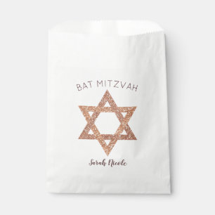 Schläger Mitzvah Rosen-Golddavidsstern Geschenktütchen