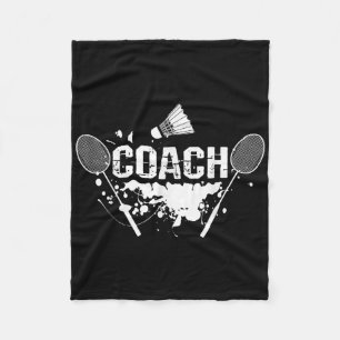 Schläger Smash Shuttle Coach Badminton Fleecedecke
