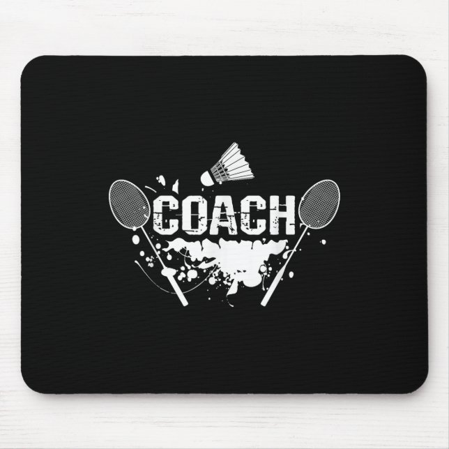 Schläger Smash Shuttle Trainer Badminton  Mousepad (Vorne)