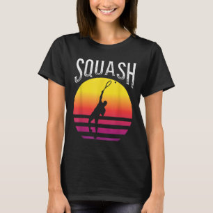 Schläger Squash Ball Squash Court Badminton T-Shirt