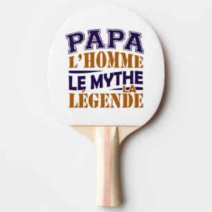 Schläger Tennis Papa der Mensch Légende der Myth Tischtennis Schläger